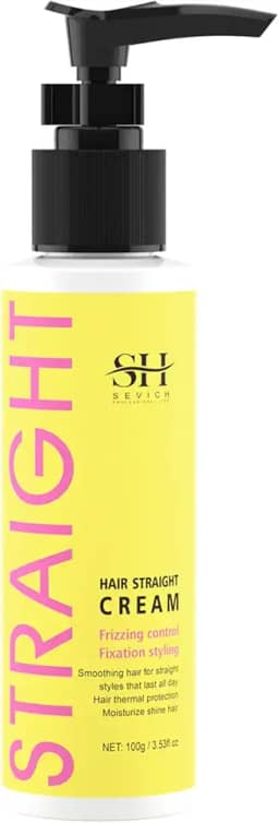 SEVICH Creme alisador de cabelo – Produtos para cuidados capilares com controle de frizz, sérum para cabelos crespos e danificados, Keratina Para Alisar El Pelo – suavidade de longa duração,