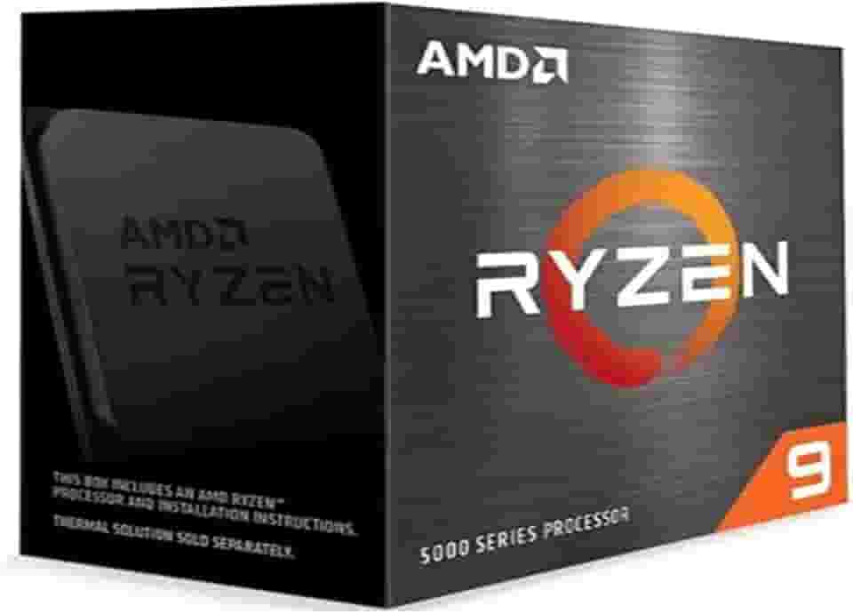 AMD Processador Ryzen 9 5950X 100-100000059WOF Processador 16-Core 3,4GHz Socket AM4 CPU sem ventilador de varejo