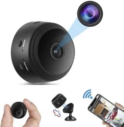 Mini câmera,câmera escondida wi-fi,sem fio hd 1080p interior casa pequena câmera espiã câmeras de segurança/baby cam bateria embutida com detecção de movimento/visão noturna