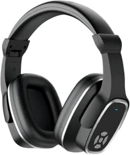 Fone de Ouvido Bluetooth 5.3, Headset com Cancelamento de Ruído CVC 6.0, Rádio FM, Microfone Integrado (Preto)