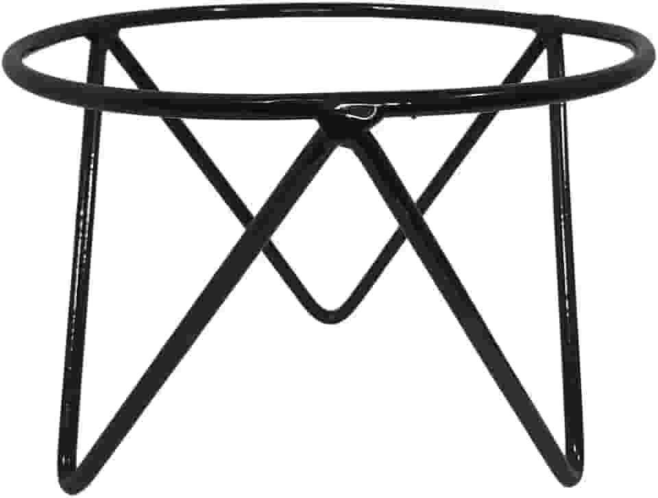 Alpe & Aritana Suporte para Vaso de Planta, Ferro, Preto, 20cm