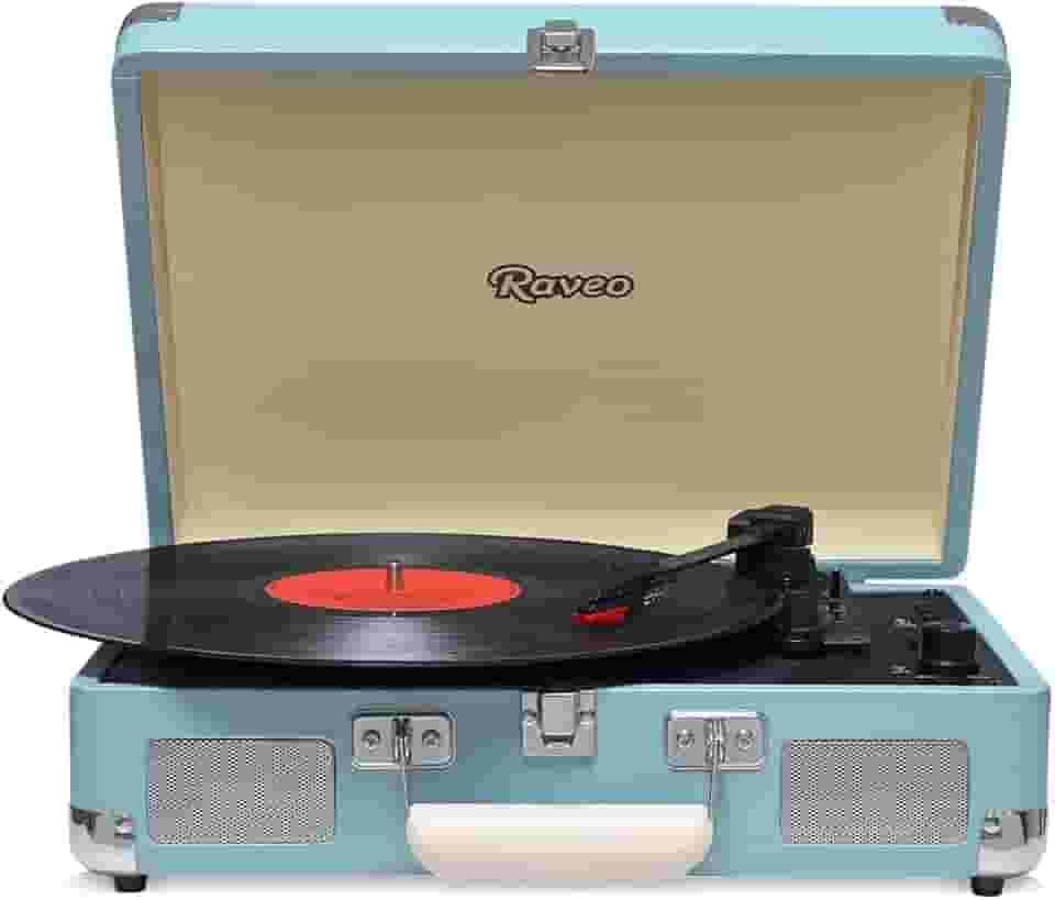 Vitrola Chrome Light Blue com USB e Bluetooth, Bivolt