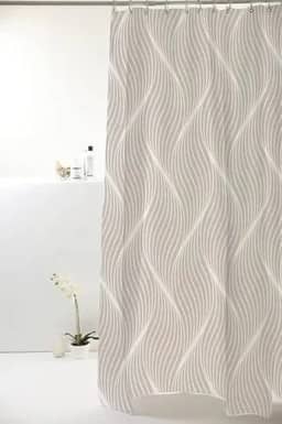 CORTINA BOX POLIESTER 1.98X1.80M ONDAS CINZA 828908