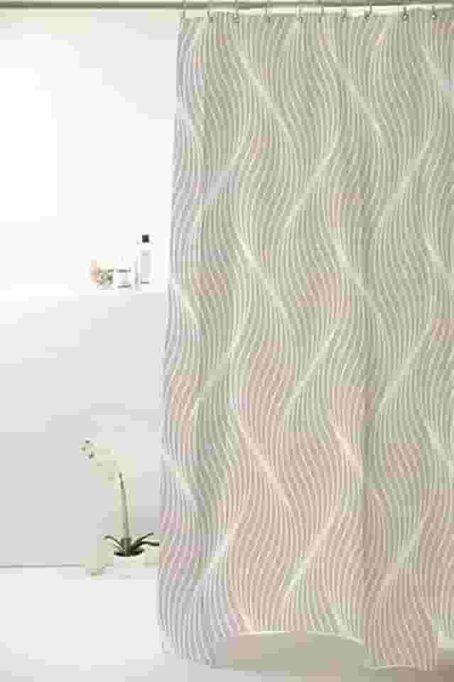 CORTINA BOX POLIESTER 1.98X1.80M ONDAS CINZA 828908