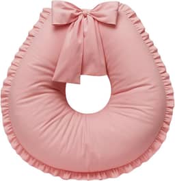 Almofada de Amamentação Babado Extra Grande Algodão (Rosê)