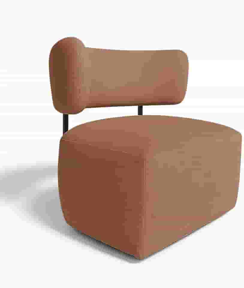 Poltrona Decorativa Orgânica Maya Bouclê - Pallazio