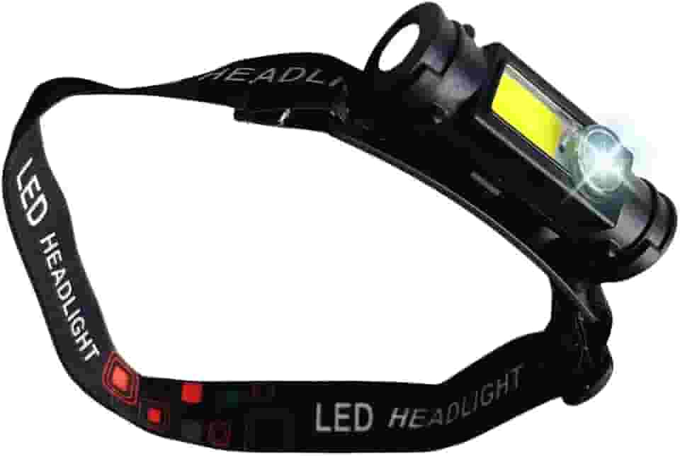 Lanterna de Cabeça Recarregável LED T6 Potente com Ímã e 4 Modos – À Prova d’Água, Ajustável, Ideal para Camping, Pesca, Trilha e Ciclismo - Linha Premium