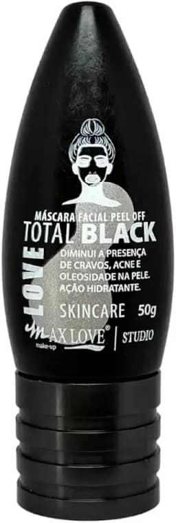 MÁSCARA FACIAL PEEL OFF TOTAL BLACK - MAX LOVE