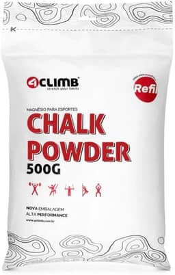 SACO DE MAGNÉSIO REFIL CHALK POWDER 500G - 4CLIMB