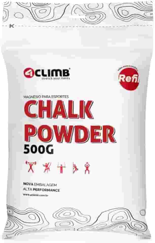 SACO DE MAGNÉSIO REFIL CHALK POWDER 500G - 4CLIMB
