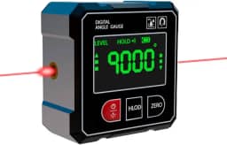 Inclinômetro Digital com Laser Medidor de Nível Angulos Base