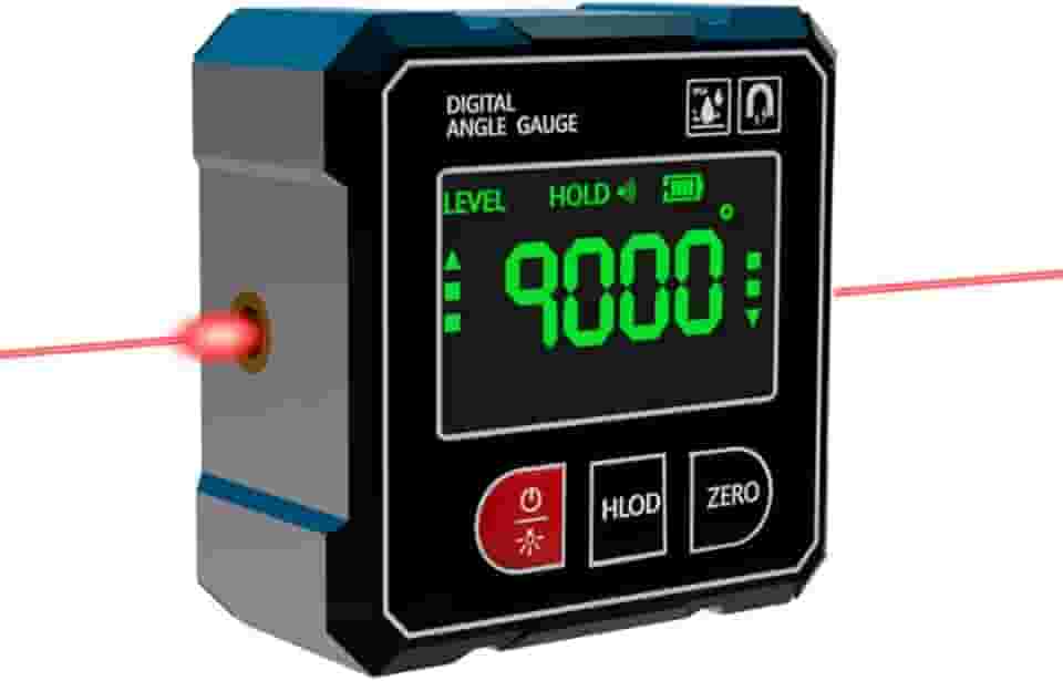 Inclinômetro Digital com Laser Medidor de Nível Angulos Base