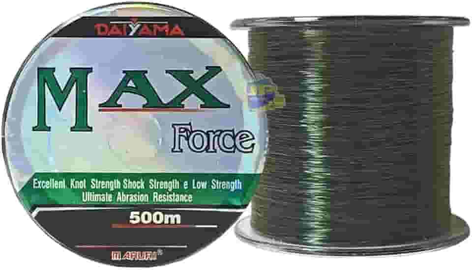 Linha de Pesca Monofilamento Maruri Max Force Verde Musgo 5.5 0.40mm 41 Lb 500m