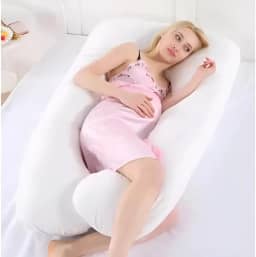 Travesseiro Gestante De Corpo Grávida Almofada de Amamentação Perfeito - Branco