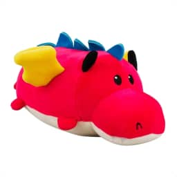 Dragão Pelúcia Infantil 31cm Antialérgico Brinquedo Macio Presente Fofo Para Bebês Criança Travesseiro Confortável Fofinho, Dragão Vermelho Pelúcia Infantil Presente dia das crianças Natal Ano Novo