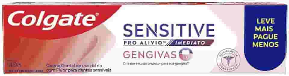 Colgate Creme Dental para Sensibilidade Sensitive Pro Alívio Imediato Gengiva 140g