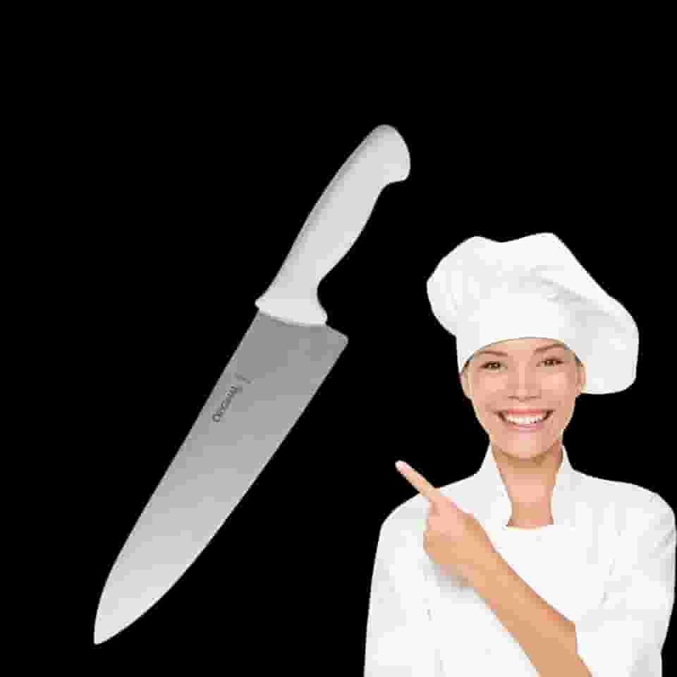 Faca Peixeira Inox para Peixes Carnes e Legumes