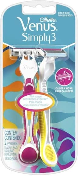 Gillette Venus Suave Aparelhos de Depilação Descartável, 2 Uds