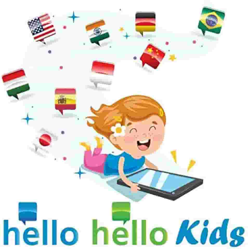 Hello-Hello Idiomas para Crianças - Inglês, Espanhol, Italiano, Alemão, Chinês, Japonês, Russo, Indiano, Holandês, Indonésio