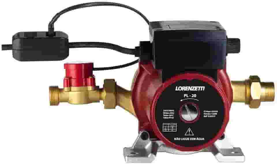 Pressurizador de Água Pl20 20 Mca 220V, Lorenzetti,7541017, Vermelho/Preto, Pequeno