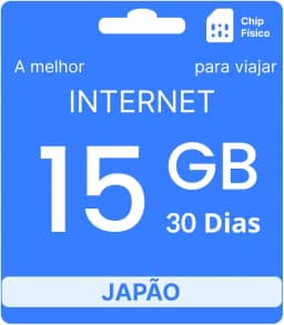 Chip Internacional Japão - 15GB - 30 Dias - simfinity