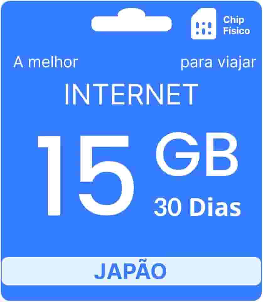 Chip Internacional Japão - 15GB - 30 Dias - simfinity