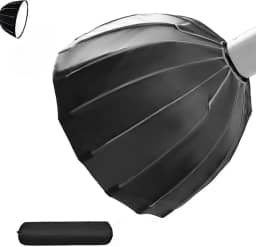 Softbox Grid Dobravel, Softbox 70CM, Soft Box, Softbox Parabólica, Softboxes Parabólicas para Estúdios de Fotografia e Vídeo