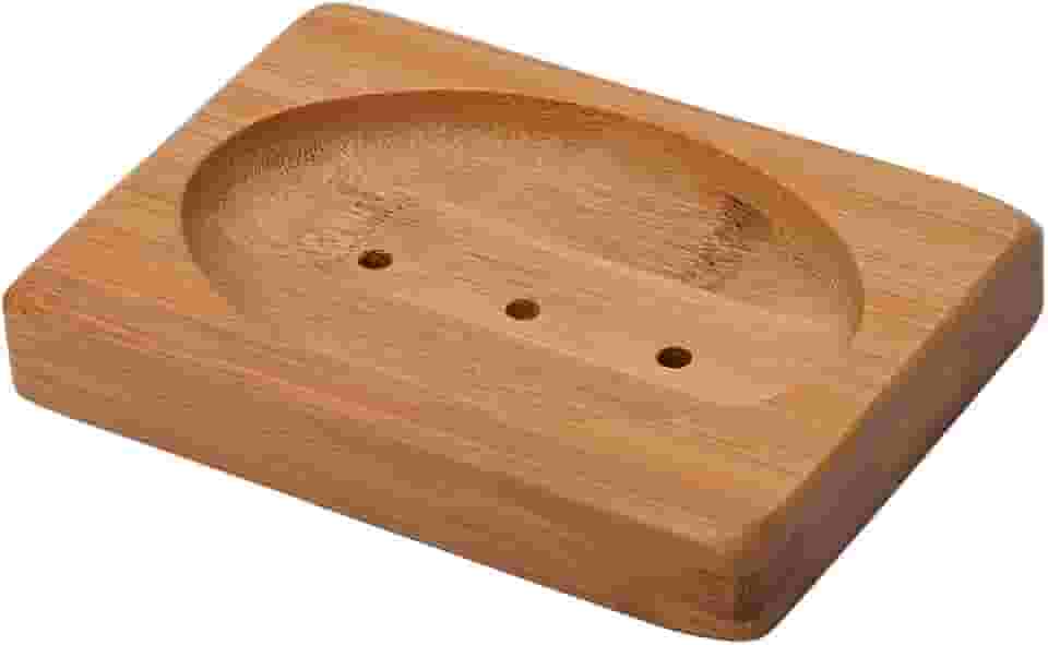 Mimo Style Saboneteira 12cm, Feita Inteiramente em Bambu 100% Ecológico. Perfeita Para Seu Banheiro, Pia ou Lavanderia. Resistente, Durável e Prática Perfeita Para o Dia a Dia