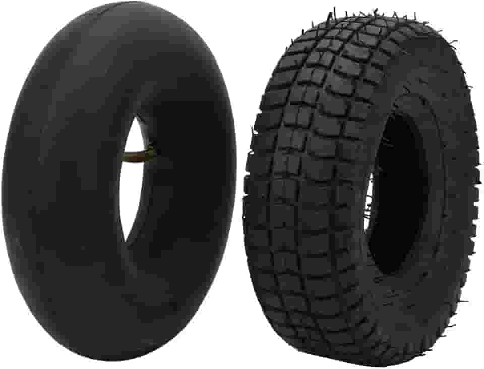 9x3.50-4 Pneus Internos de Borracha, Pilotagem de Chuva de Neve Com Melhor Aderência para Scooter Elétrico, Estável e