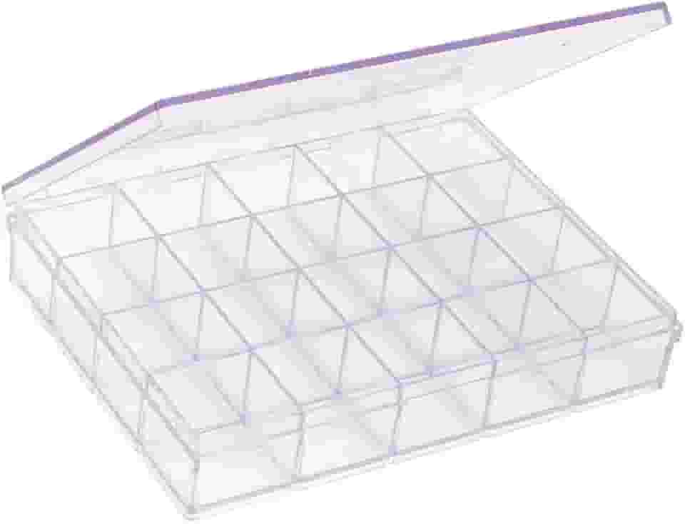 Maxcril, 10330075, CAIXA ORGANIZADORA C/20 DIVISORIAS CRISTAL