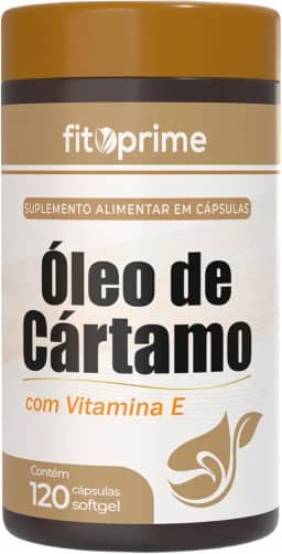 Óleo de Cártamo 1000mg + Vitamina E com 120 Cápsulas Fitoprime