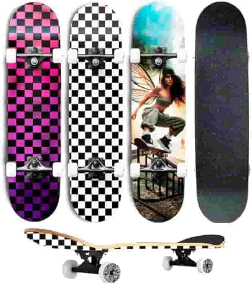 Skate Semi Profissional Montado Completo Modelos 7.5