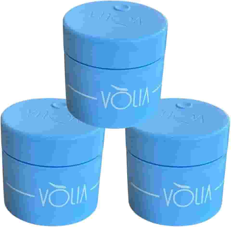 Kit 3 Potes Eco Duo Vólia 30g Refil Gel Alongamento de Unhas Nails Azul