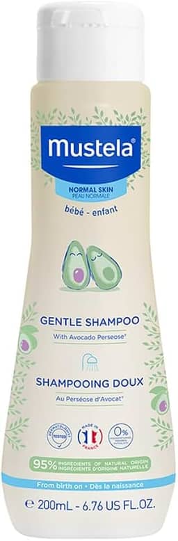 Mustela Shampoo Infantil 200Ml - Fragrância Suave Para Não Arder Os Olhos Dos Bebês - Fórmula Biodegradável Com 93% De Ingredientes De Origem Natural - Bebê E Criança