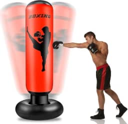 Sacos de Boxe Infláveis, Saco de Pancada, Saco de Boxe, Saco Pancada, Saco de Box, Saco de Pancadas, Bolsa de Boxe Antiestresse, Taekwondo, Saco de Areia, Inflável, Altura 160 Centímetros