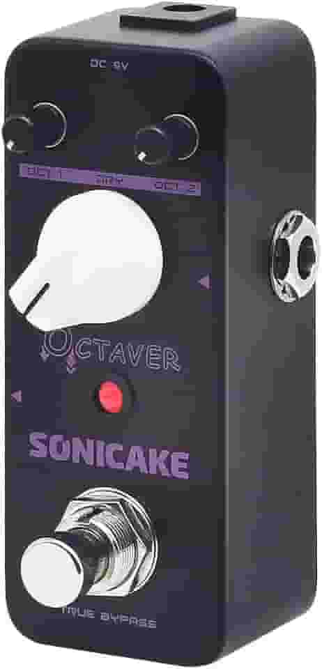 SONICAKE Pedal de oitava para guitarra, pedal de efeitos de violão, analógico clássico, octava, True Bypass