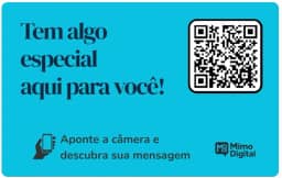 Cartão Presente Mimo Digital com QR Code – Novidade para Surpreender Premium (Azul)