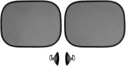 Kit 2 Peças, Protetor Solar de Janela Lateral de Carro, Dobrável, com Ventosas, 44 x 37 cm, Preto