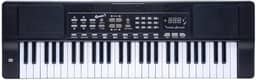 Teclado Musical Queen's de 54 Teclas, para Iniciantes e Intermediários, Preto