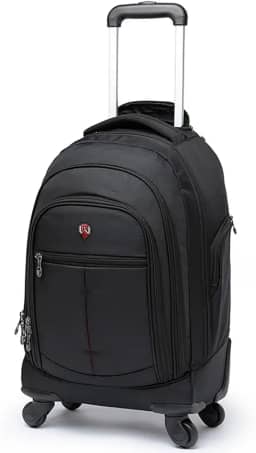 Mochila Com Rodinhas 360° Resistente Notebook Swissport