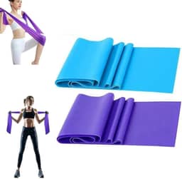 Kit 2 Faixas Elasticas Thera Band Para Exercícios Fisicos Fisioterapia Alongametos Treino em Casa, Resistente