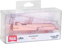 Grampeador Tris Holic Rose 30 Folhas Caixa 1 Unidade