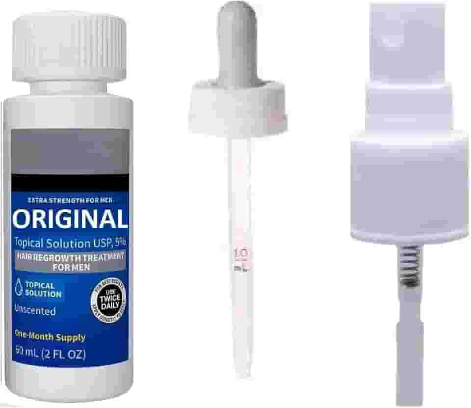 Tônico Monoxi 5% Extra Forte para Homens, Tratamento para Crescimento Capilar, 60 ml, Sem Perfume