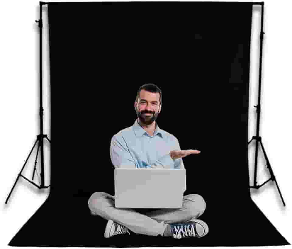 Tecido Fundo Infinito Fotográfico Chroma Key 1,90 X 3,00 Mts (Preto)