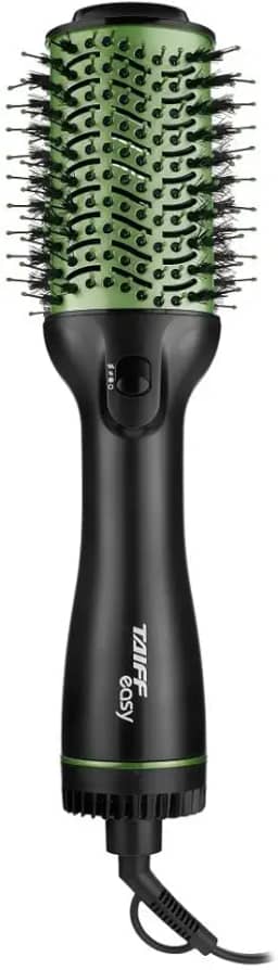 Escova Taiff Easy Oval, Secadora, Alisadora e Volumizadora, Verde, 220V