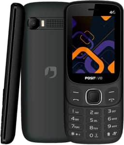 Celular Positivo P41 4G, Tela 2.4', 32MB RAM, Dual SIM, Rádio FM, Bateria 1000mAh - Preto