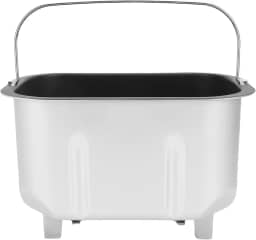 Luqeeg Máquina de pão de tamanho familiar, máquina de fazer pão de aço inoxidável revestida antiaderente com balde de mistura duplo e pás de mistura para cozinha doméstica grande para assar férias