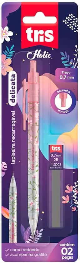 Lapiseira Tris Delicata 0.7 mm Cartela 2 Unidades