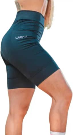 Bermuda Ciclismo com Forro em Espuma Feminina Alomofadada Short Alta Densidade