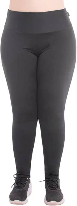 Calça legging plus size peluciada térmica suplex Dicors
